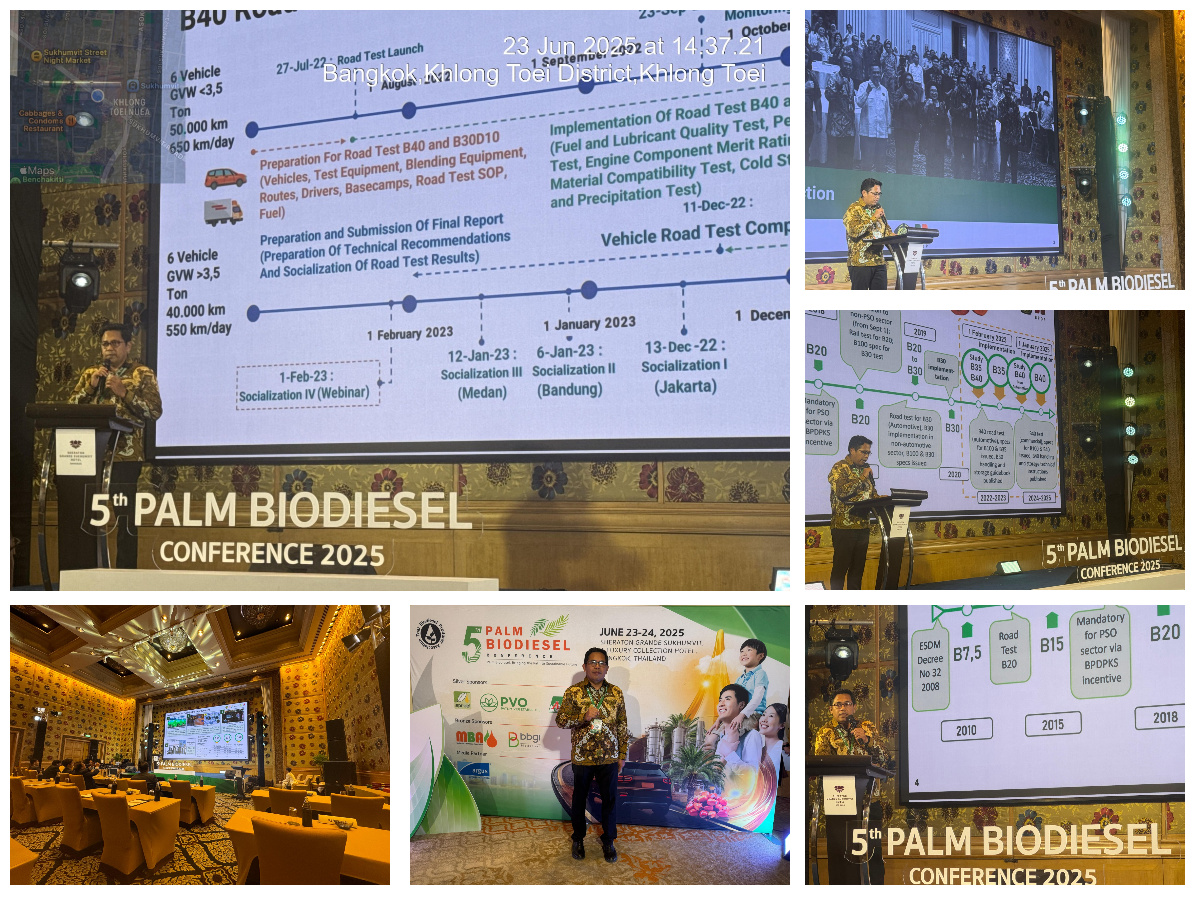 LEMIGAS HADIRI 5th PALM BIODIESEL CONFERENCE DI BANGKOK - THAILAND
