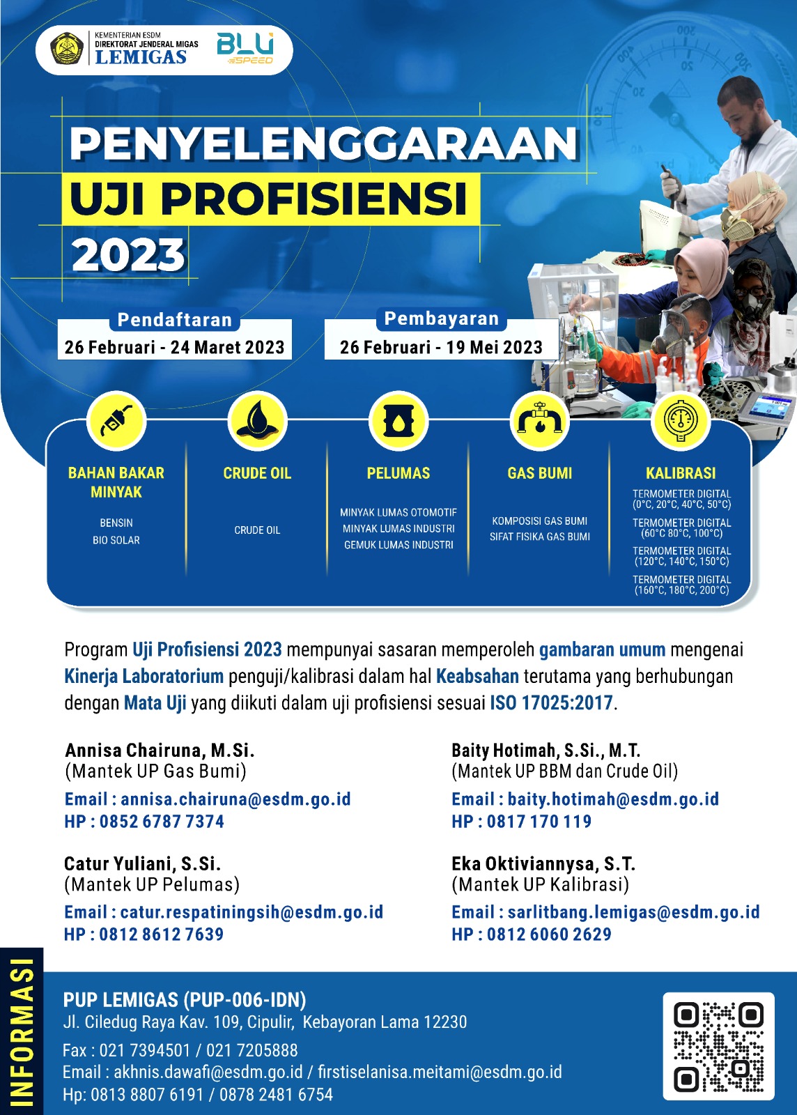 LEMIGAS menyelenggarakan uji profisiensi
