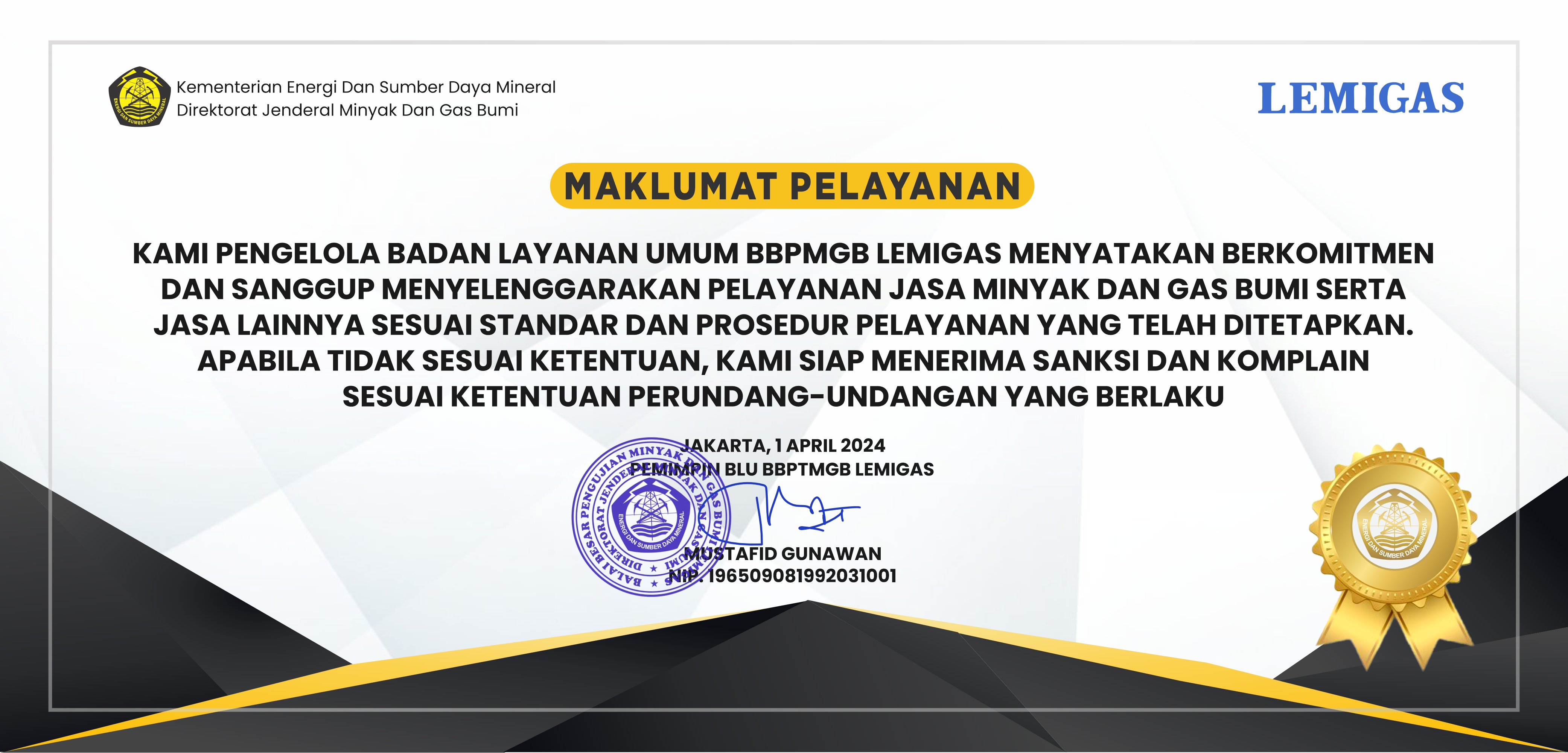 Maklumat layanan 2024