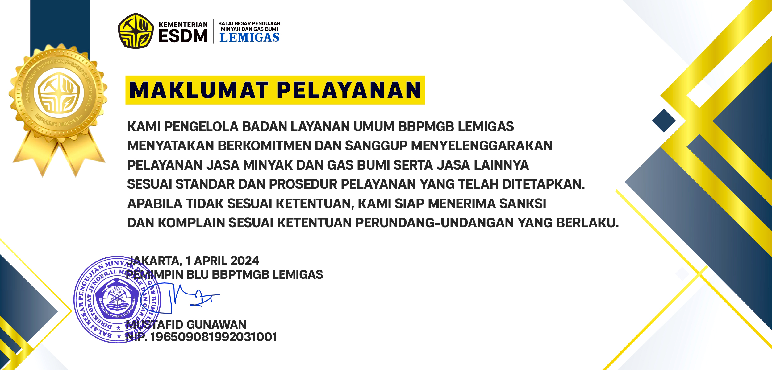 Maklumat layanan 2024