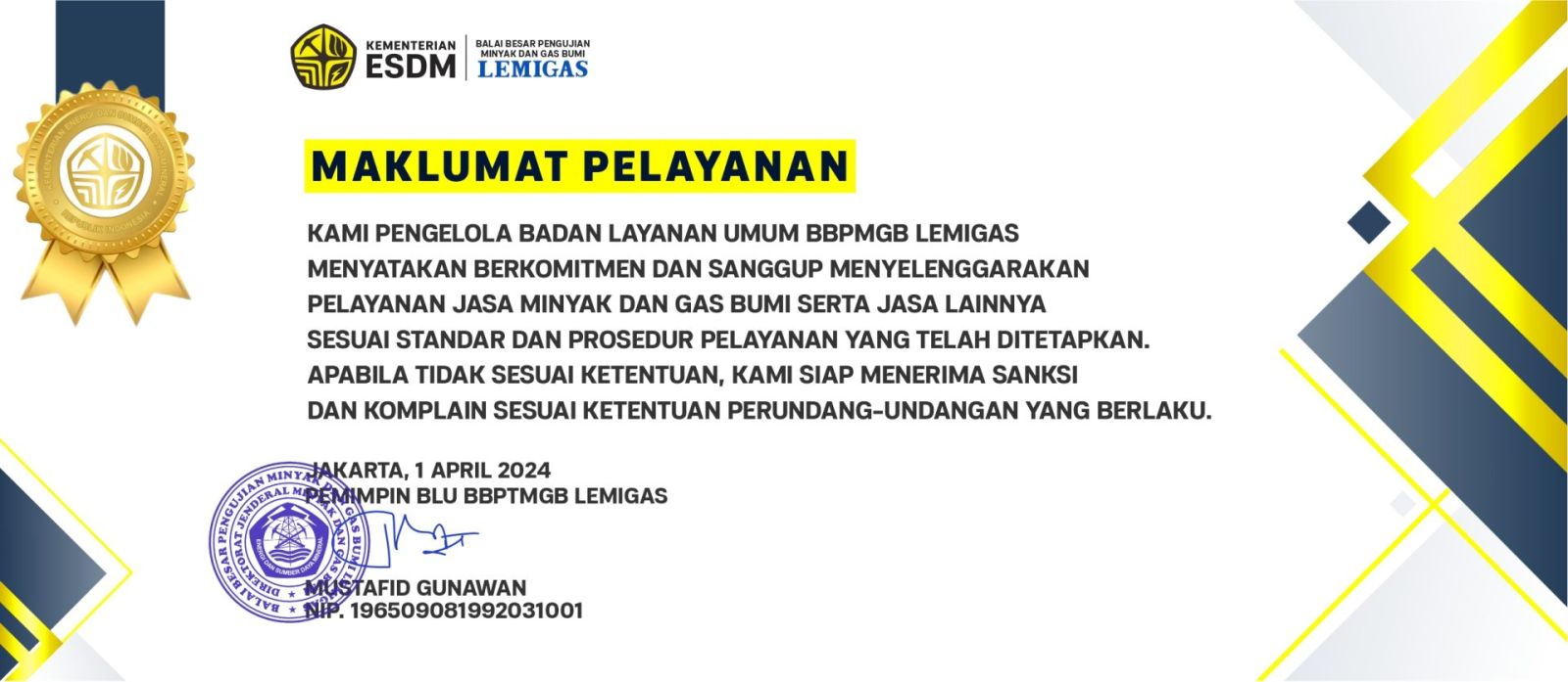 Maklumat layanan 2024